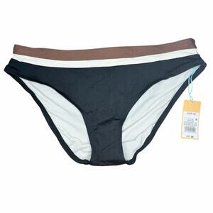 NWT Kona Sol Medium Coverage Hipster Bikini Bottom Size L